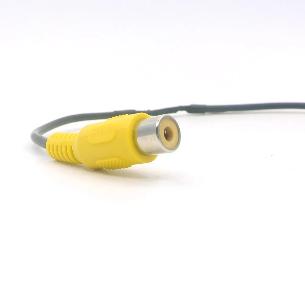 ANSHILONG 4 Pins Female Plug Connector to RCA AV Video Cable 1.3ft for DVR Rear Camera Cable