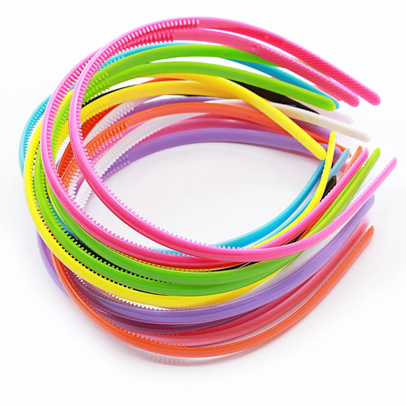 Super Affordable Candy Color Plastic Headband for Adults and Children, Korean Sweet Girls, Kawaii Hair Band for Kids, 0.8cm,1pcs