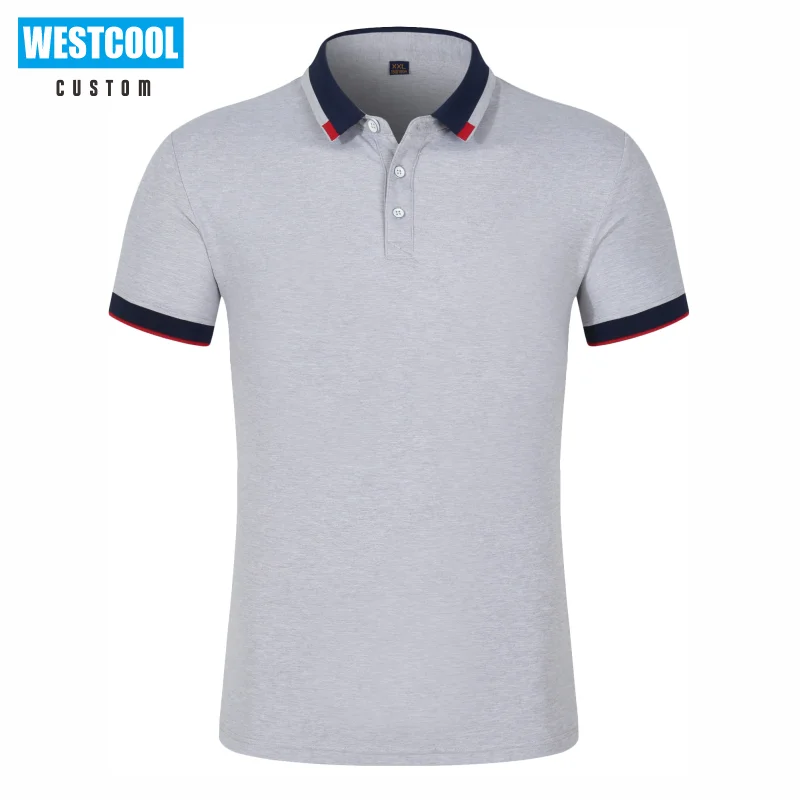 Summer High Quality Polo Shirt Custom Logo Print Your Own Design Embroidery Brand Text Tops 8 Colors WESTCOOL 2021