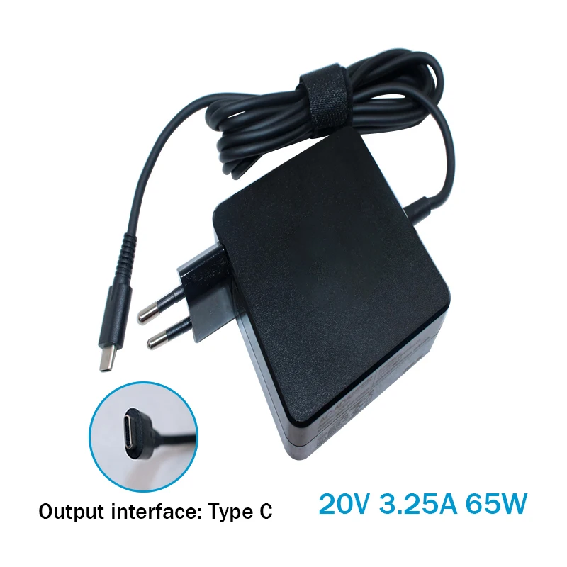 

forOriginal Universal Laptop Charger USB Type C Adapter 45W 20V 3.25A for Asus Lenovo Dell HP USB-C Laptop ADP-45EW A EU Plug