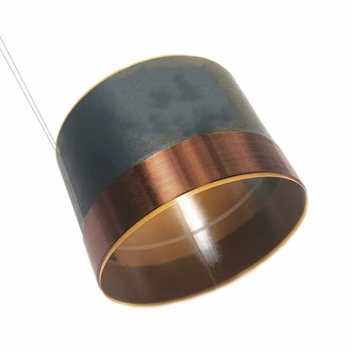 Bobina de altavoz de voz de 75,5mm, piezas de reparación de Woofer de 8Ohm, 75mm, Bobina de voz de graves para altavoz de escenario, cable de cobre puro de alta potencia, bricolaje, 2 piezas
