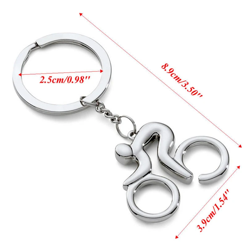 1Pcs Auto Bike Shaped Bicycle Keychain Metal Key Chain for Men Key Ring Gifts cute keychain  car keychain