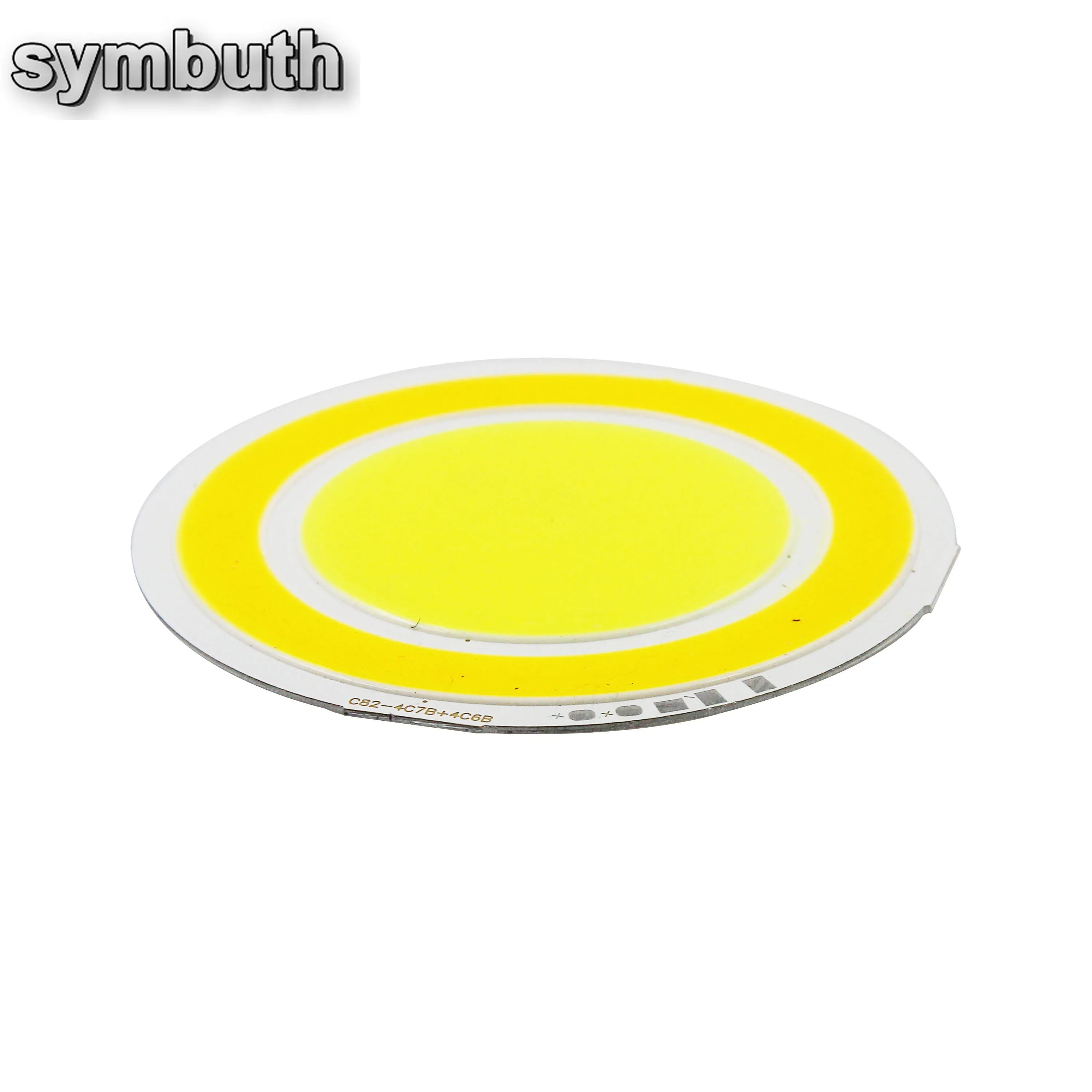 Symbuth DC 12V Led Cob Light Chip 82mm Round Double Color LED COB Diode Modules 4w for DIY Indoor/Outdoor Light Car Lamp