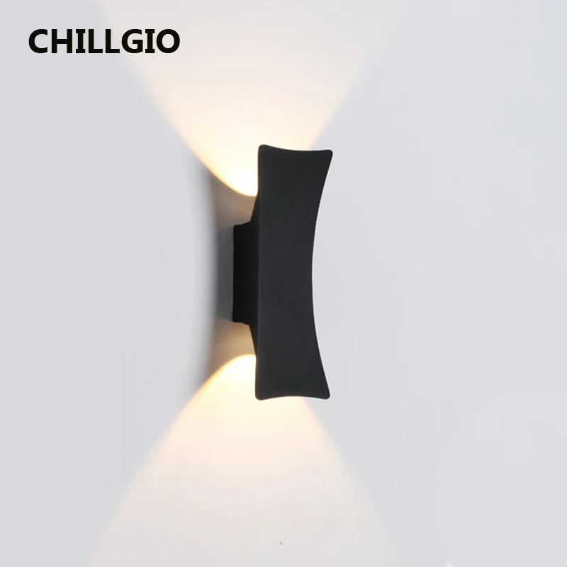 

CHILLGIO Wall Lamps Outdoor Waterproof Nordic Modern Aluminum Interior Exterior Lighting Home Terrace Study Decor Indoor Lamp