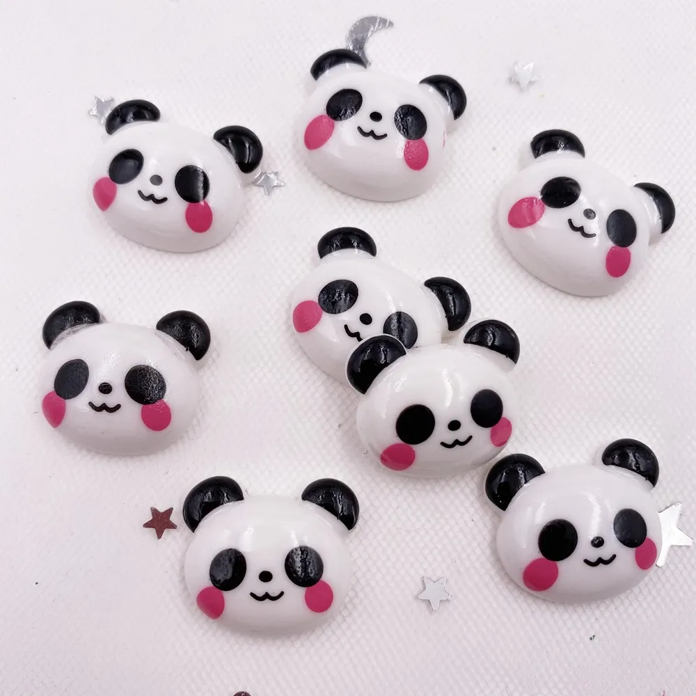 

20pcs Colorful Resin Kawaii Panda Flatback Cabochon Scrapbook Miniature Scrapbook Figurines Home Christmas Ornament DIY OH212