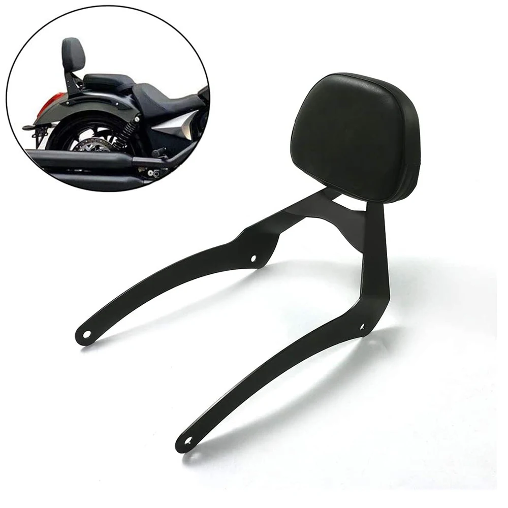 

For Victory Octane All Year Motorcycle Detachable Rear Passenger Sissy Bar Luggage Rack Backrest With Cushion Pad Black