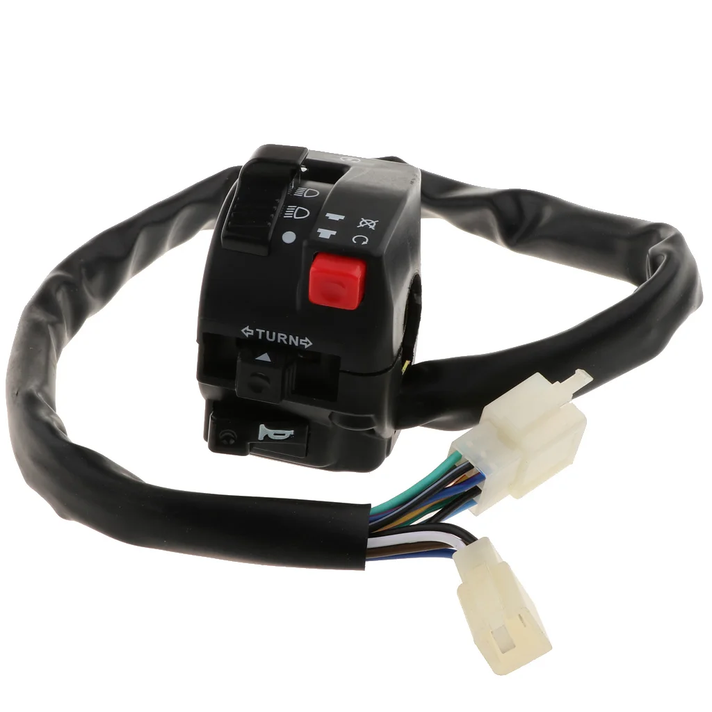 Multifunctional Kill Light Hi-Lo Beam Electric Start Switch Choke Switch Assembly for 50cc 70cc 90cc 110cc 125cc ATV Quad Buggy