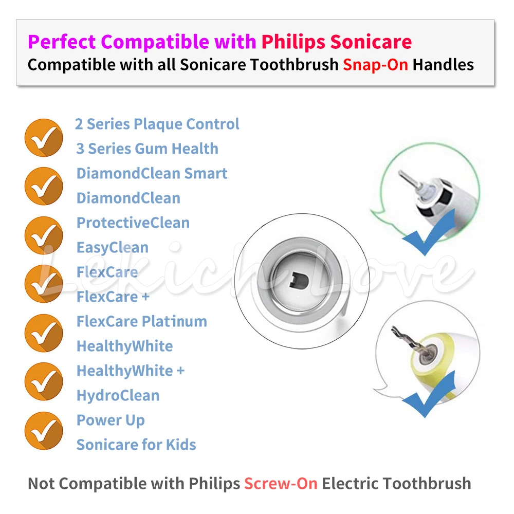 12 Pcs Toothbrush Heads for Philips Sonicare Brush Heads fit for 3 6 9 Series Gum Health, Diamond Clean, HealthyWhite, FlexCare