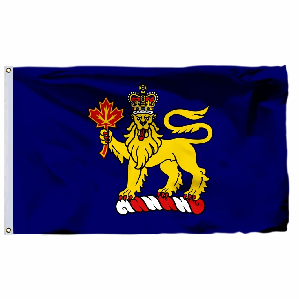 Canada Governor General 2002 Flag 3X5ft 90X150cm 100D Polyester Quebec And British 60x90cm 21x14cm Duality Banner