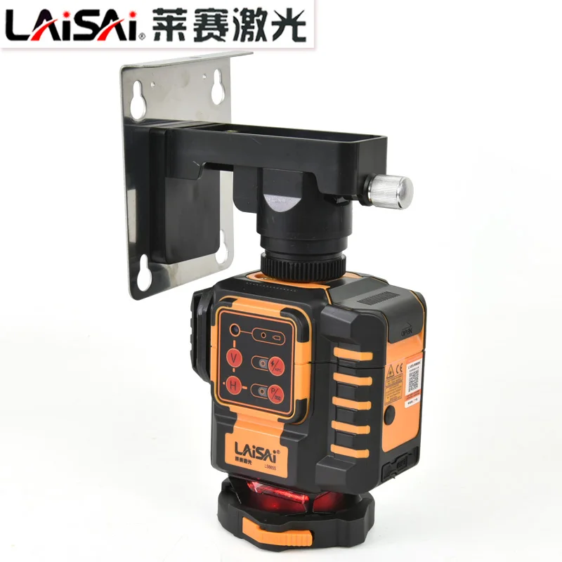 LAISAI 12-line Level Sticking To The Floor And Wall Sticking Instrument With Remote Control Red Light LS665S Plastering LD