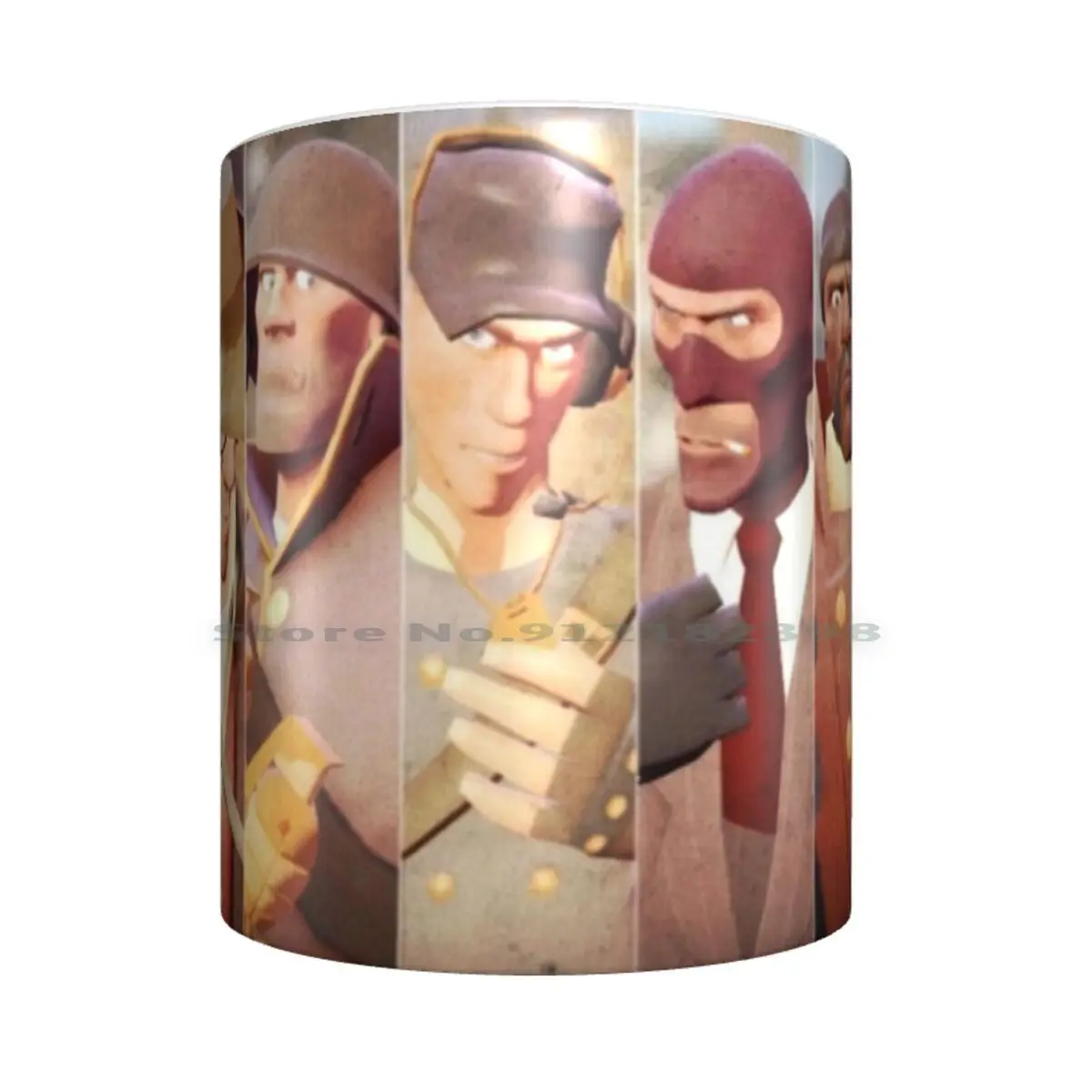 Team Fortress 2 Poster Ceramic Mugs Coffee Cups Milk Tea Mug Tf2 Tf2 Team Fortress 2 Scout Soldier Pyro Demoman Heavy Engineer