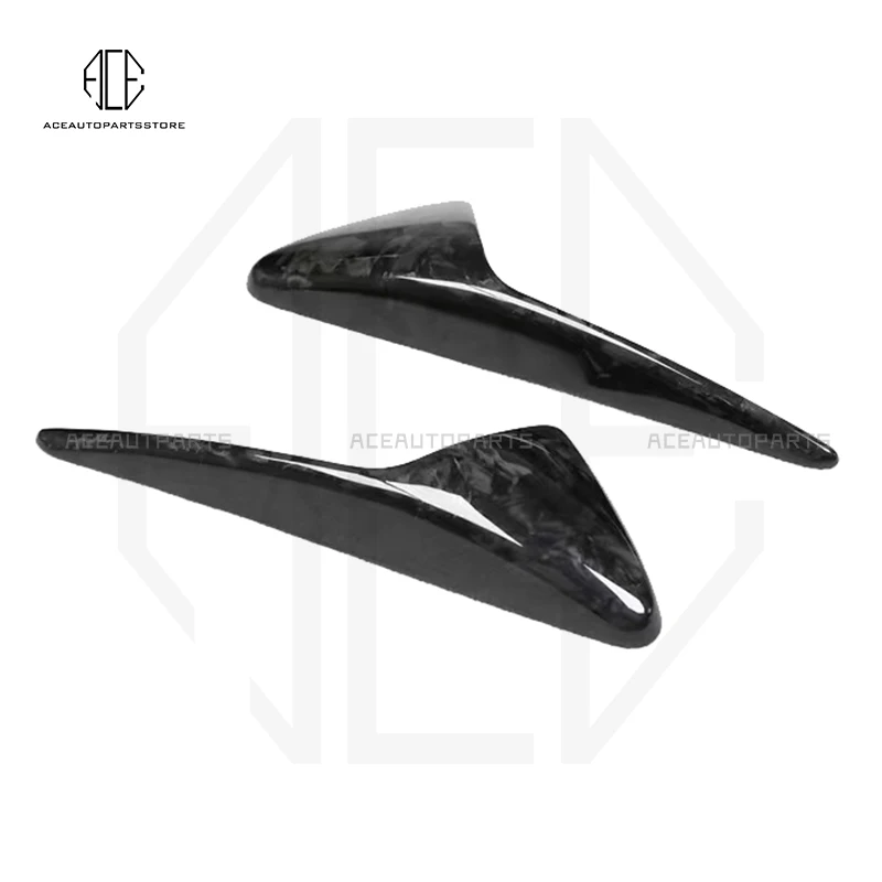 

For Tesla Model 3 X S Carbon Fiber Side Camera Fender Cover Trim Air Vent Hood Decoration Cover