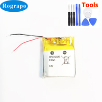 New SP551923AE Battery For Pebble Time Steel Watch Accumulator 3.8V 250mAh Replacement  Batterie 2-wire+tools