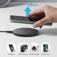 Anker Wireless PowerWave Charging Pad - 7.5W Qi-Certified Charger for iPhone XR / XS / X / 8 - 10W for Samsung Galaxy S9 / S9+