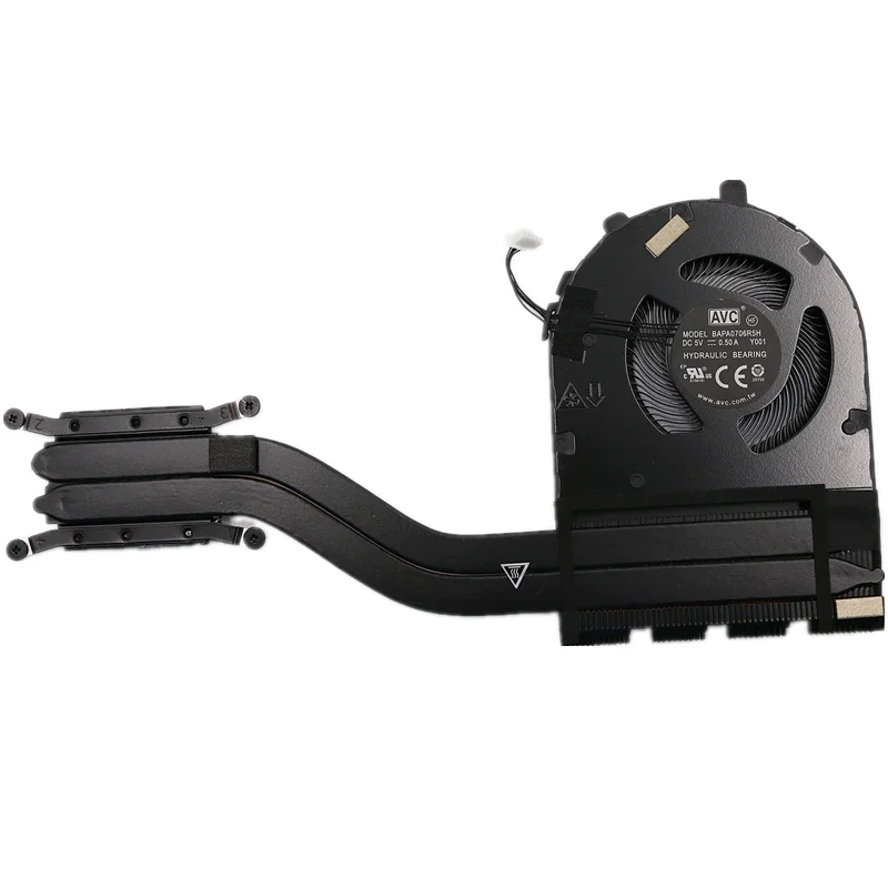 Imagem -03 - Original Uma Cpu Ventilador de Refrigeração do Dissipador Calor Refrigerador do Radiador para Lenovo Thinkpad E495 E595 Portátil 02dl861 02dl862 Novo
