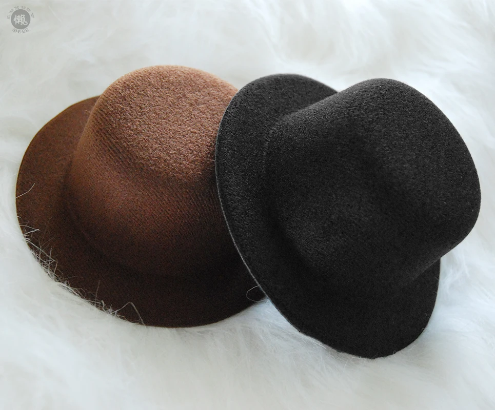 BJD doll hat is suitable for 1/3 1/4 size daily casual hat accessories black and brown fashion hat doll accessories