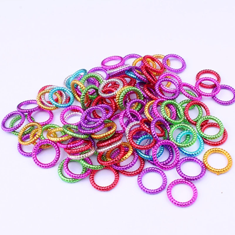 5/50/100PCS African Hair Braid Dreadlock Beads Cuffs Clips Braid Spiral Braid Hair Extension For Accessories Hair Ring Mixing