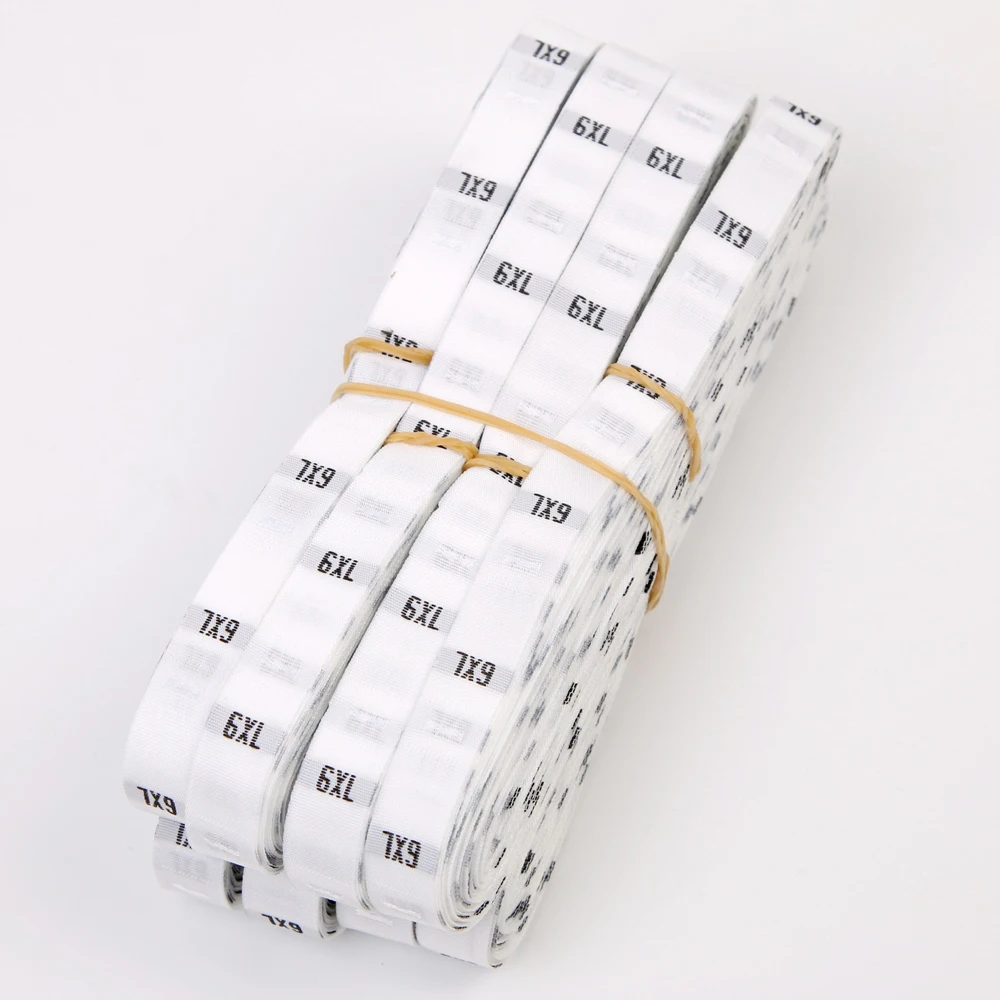 500Pcs/Lot Stock Size Number Xs S M L Xl Clothing Labels For Child Clothes Age Tags Height Size Woven Labels For Garment Size - view 4
