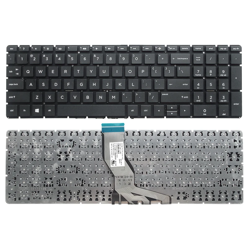 Laptop Keyboard For HP 15-BS614 BS573 BS007 BS015 TPN-C129 C130 Q193 BS017 Notebook Replace Keyboard