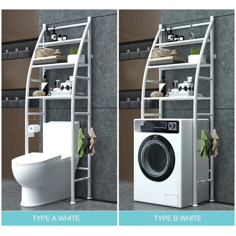 The Rack Stainless Steel Shelf Above The Washing Machine Rack Bathroom Space Saver Shelf Organizer Holder Shelves 3 Floors