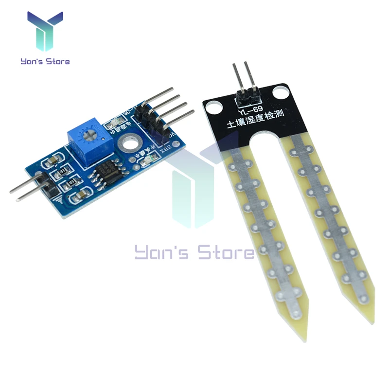 Soil Hygrometer Humidity Detection Module Test Ground Moisture Water Sensor Board DIY Kit for Arduino with Detector Dupont Cable