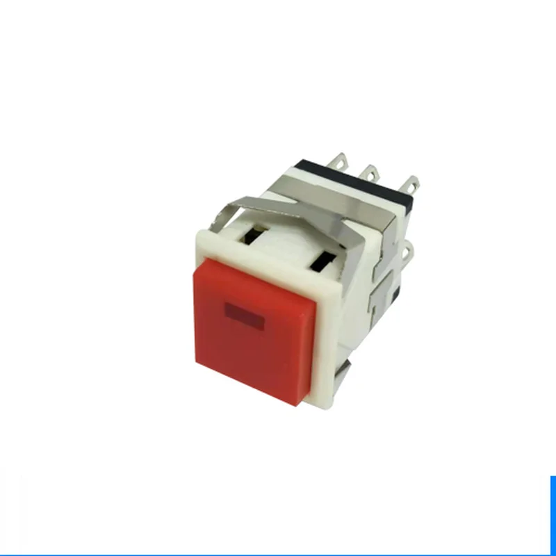 

20pcs Snap-in Self-lock 8 Pin Square Push Button with LED Indicating Lamp 2NO 2NC 3A/250V 6A/125V Botton Switch