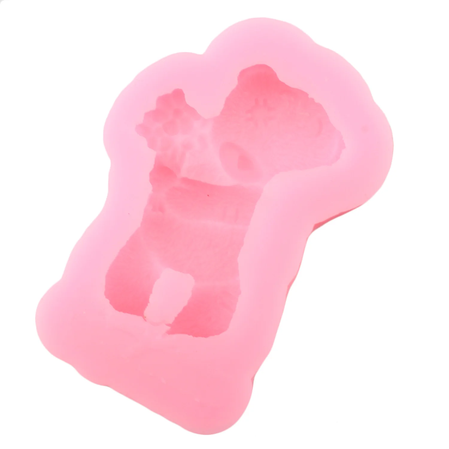 Cute Bear Silicone Molds Baby Birthday Cake Decorating Tools Animal Fondant Molds Candy Polymer Clay Chocolate Gumpaste Moulds