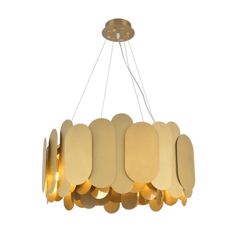 modern gold metal chanderlier G9 chanderlier living room hanging lamp pendant lamp indoor lighting project lighting