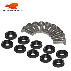 Universal Car Modificação Parafuso, Parafusos de matrícula, Auto Acessórios, M6 JDM Estilo, 10pcs