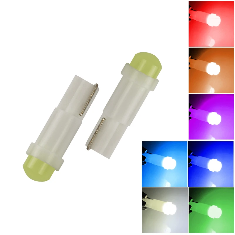 10PCS 24V 12V T5 led 17 37 73 74 SMD 5050 Auto LED Lamp Car Dashboard Instrument Light Bulbs 12V white blue red yellow