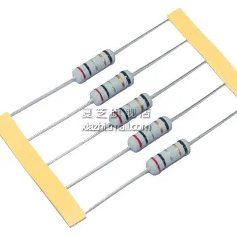 1/2W 1W Wire-wound Fuse Resistance Accuracy 5% 0.1 0.15 0.22 0.33 0.47 0.5 1 2.2 3.3 4.7 Ohm 0.5W 0.1R 0.15R 0.22R 1R 2.2R