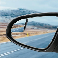 2pcs Car 360 Degree Framless Blind Spot Mirror Wide Angle Sector Convex Mirror Sector Side Blindspot Rearview Parking Mirror