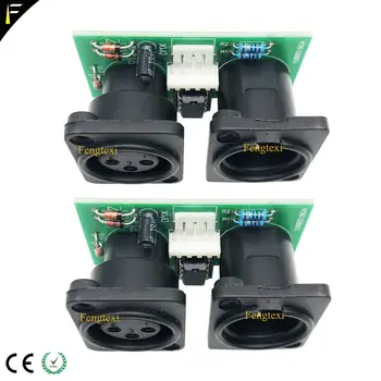 2 adet 7R/5R 200/230 DMX512 Sinyal Bağlantı Kartı Parçası Küçük PCB 3pin XLR DMX Konektörü Çip Kurulu Onarım Değiştirme