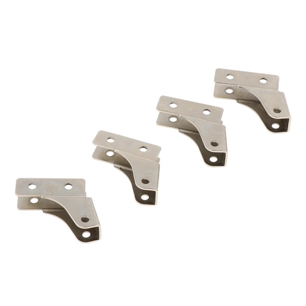 4pcs Metal ,Leaf Springs Mount,Silver for HG-P407 Pickup Truck, 1/10 RC Crawler Spare Parts