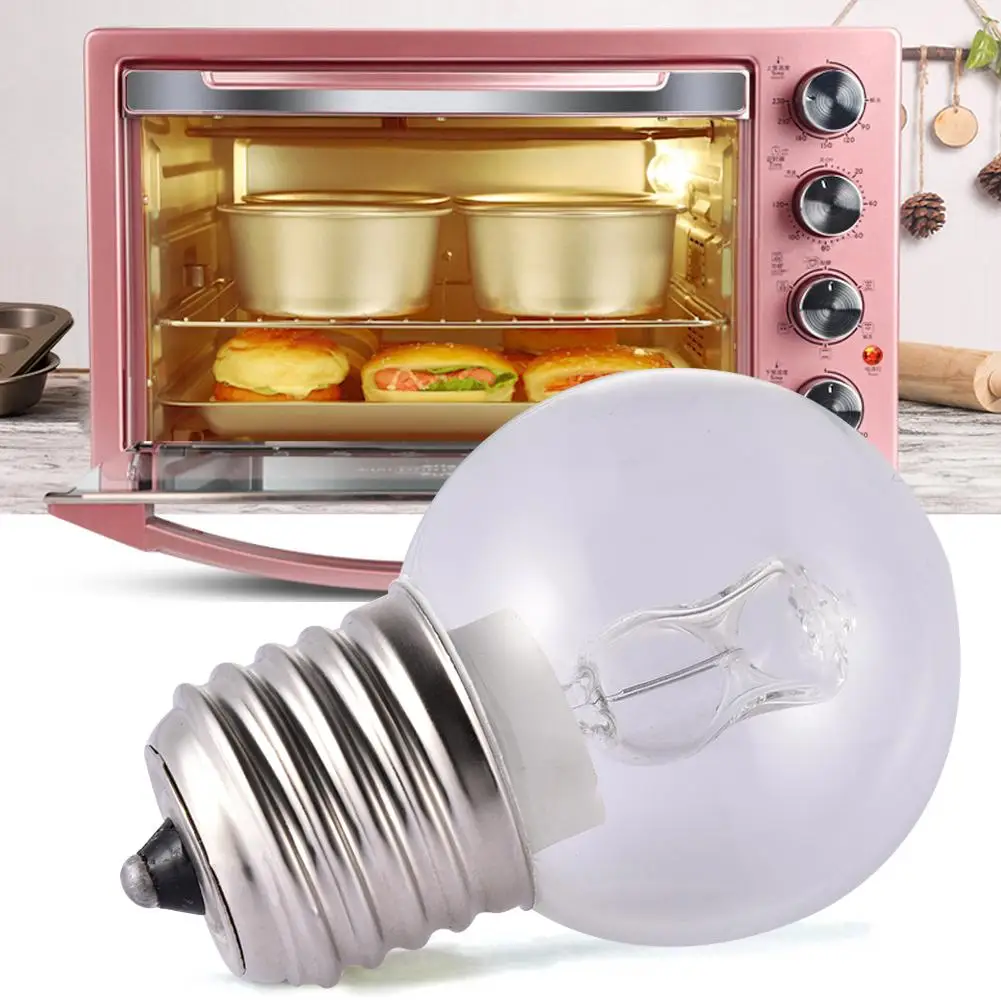 E27 40W Warm White Oven Cooker Bulb Lamp 200V-240V Heat Resistant Tungsten Light 110-120LM for Oven, Sewing machine