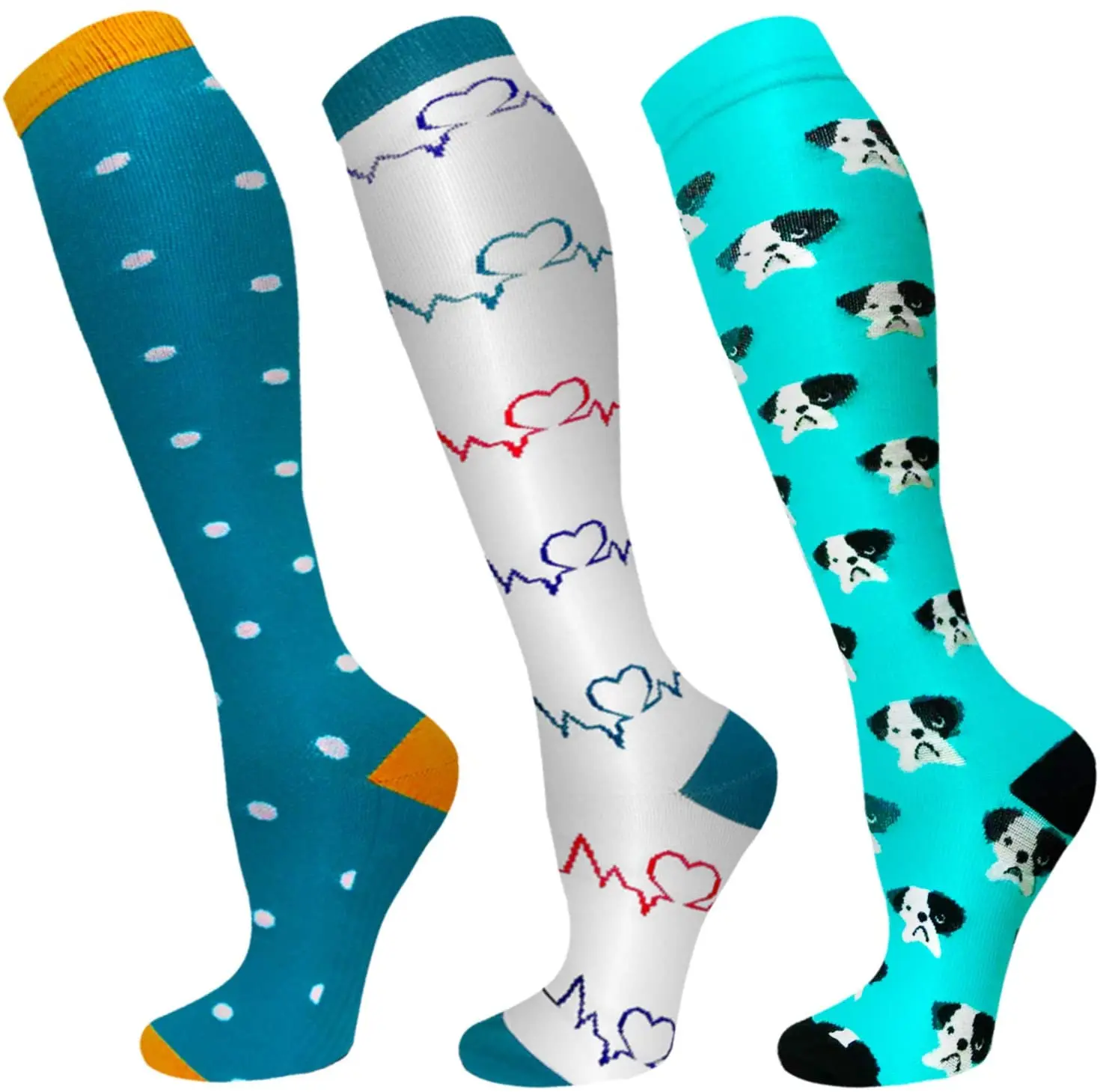 

Compression Socks Animal Women 30MmHg Knee High Sport Socks Nursing Anti Fatigue Pain Relief Varicose Veins Compression Stocking