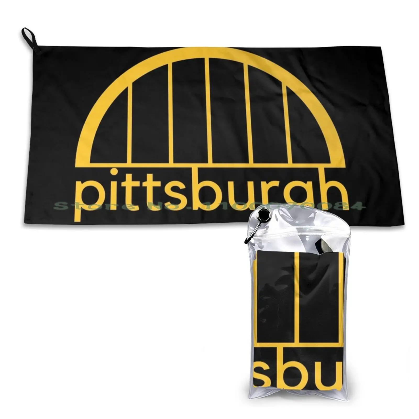 

Pittsburgh Bridge Arch Quick Dry Towel Gym Sports Bath Portable Joy Division Unknown Pleasures Happy Souvenir Entertainment