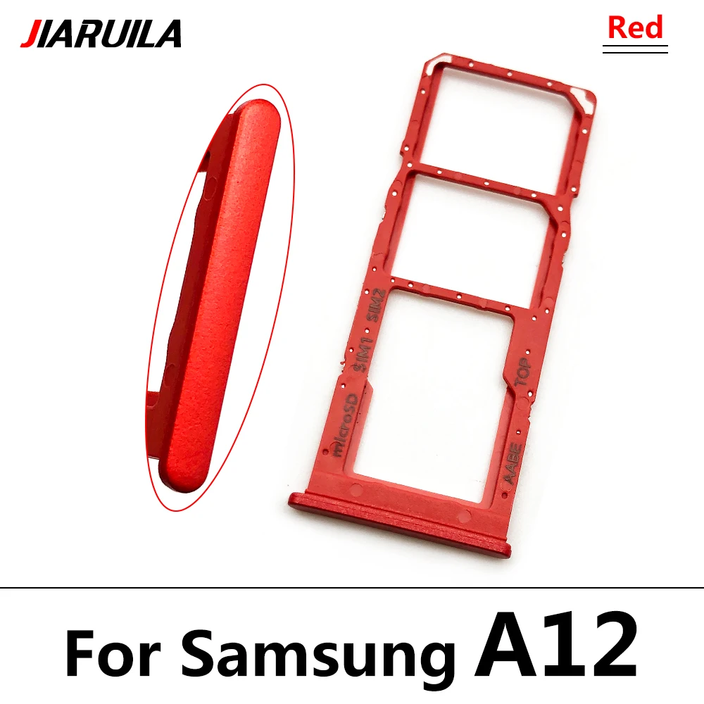 SIM-Karten fach für Samsung A12 A31 A51 A71 A125F Dual Micro SIM-Kartens teck platz Fach halter SD-Kartenleser Teile – Detail 15