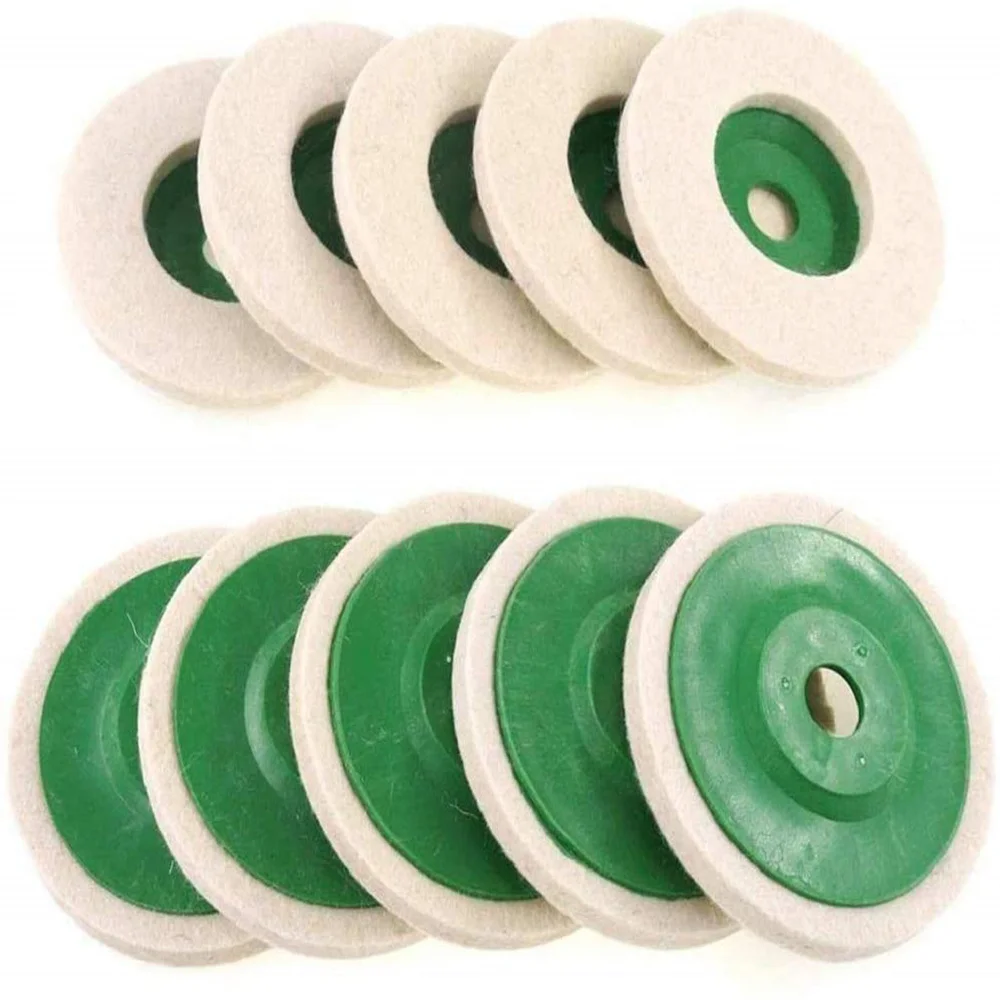 1/3pcs Wool Polishing Pads Buffing Angle Grinder Wheel Felt Polishing Disc Pad Set 100mm