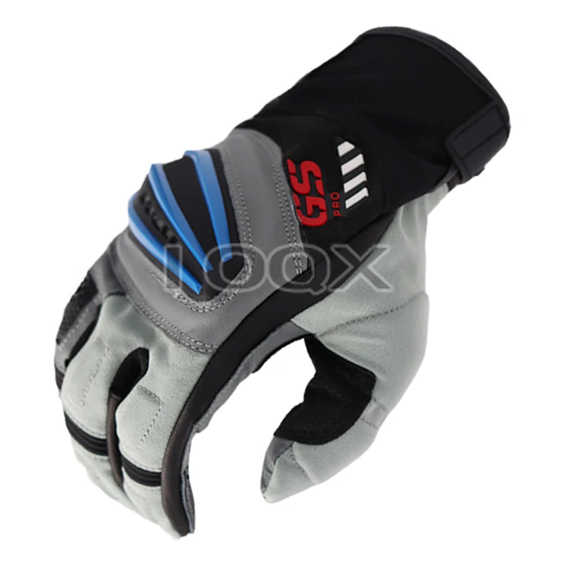 Black Red Motocross Rally Gloves FOR BMW GS1200 Motorrad Cycling Team Racing Leather Gloves