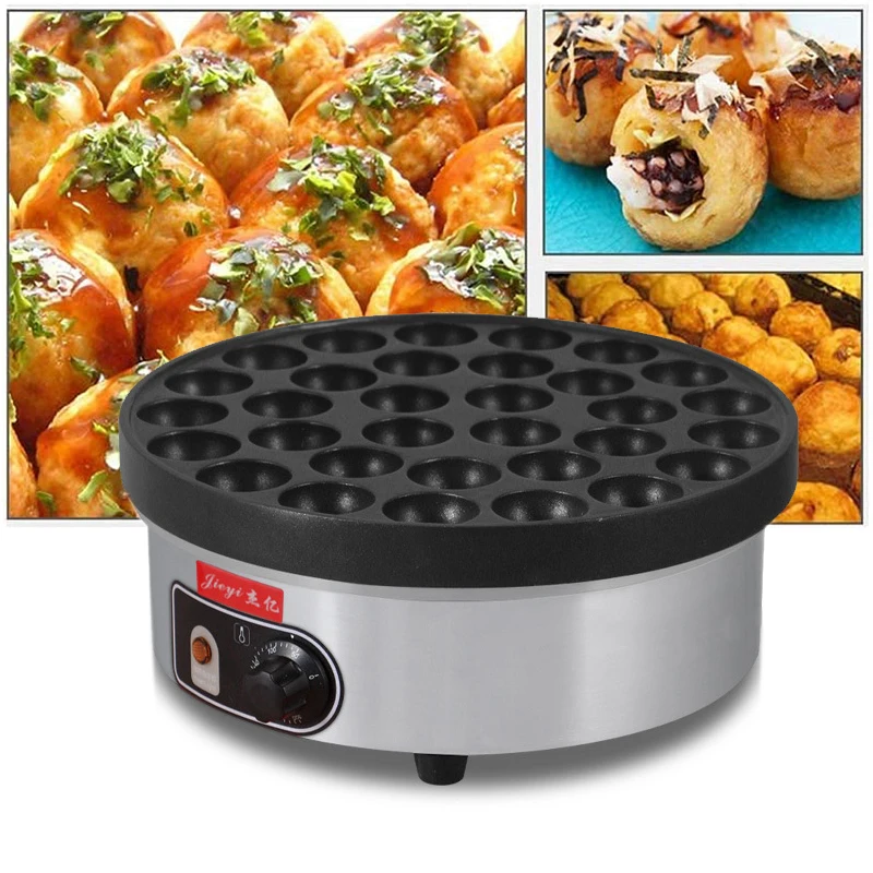 Electric Taiyaki Machine Octopus Ball Small Waffles Maker Japanese Fish-Shape Cake Oven Kitchen Cooking Tool Grill Pan