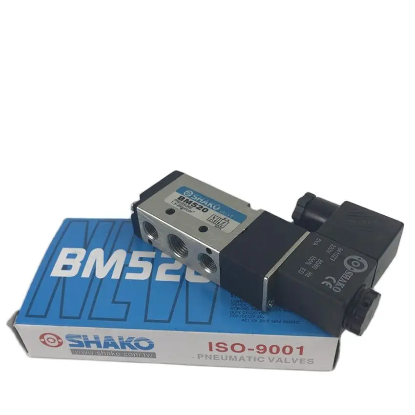 1piece solenoid valve commutation control BM520 BM520-02S  2 position 5 way single electric control Accessories