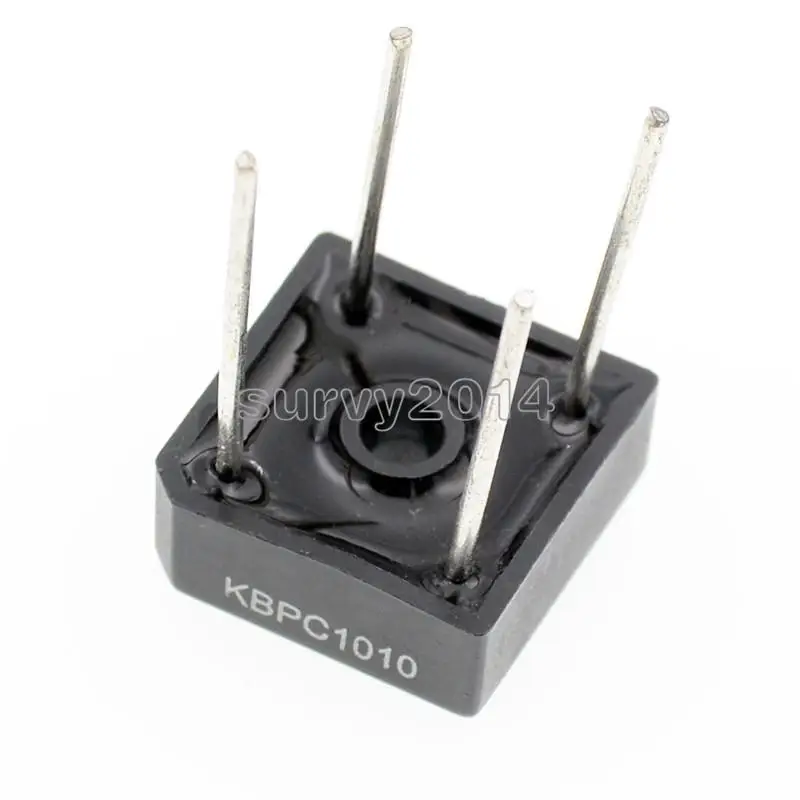 1 PC IC Chips Bridge Rectifier KBPC1010 KBPC-1010 10A 1000V Single Phase Rectifier