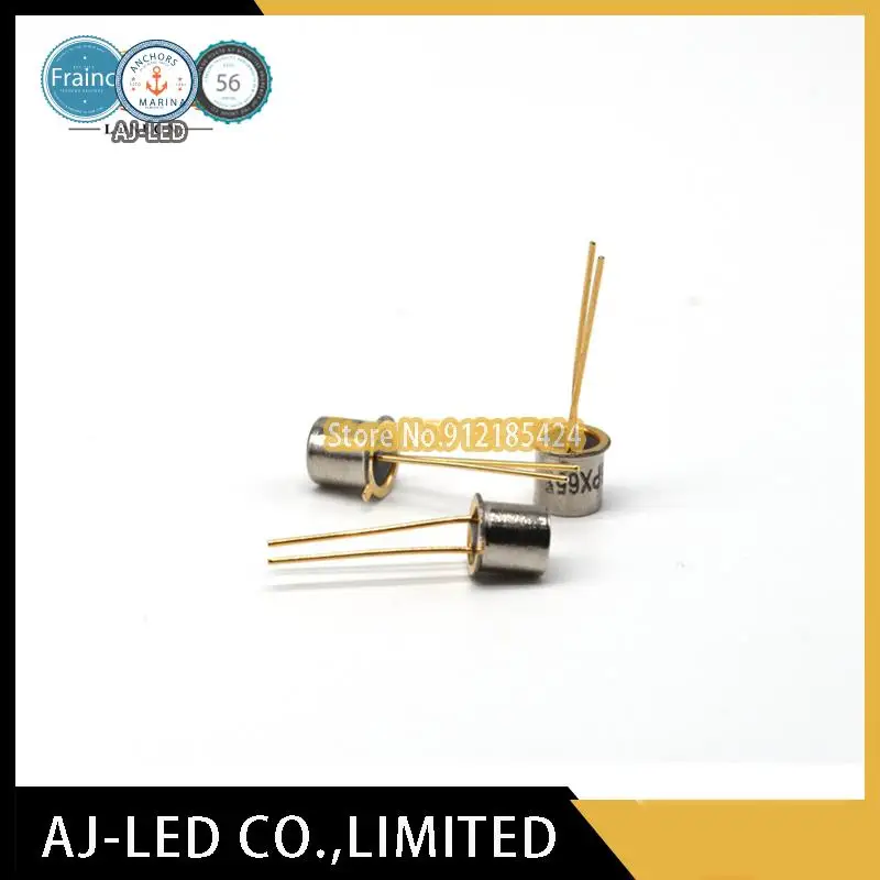 2pcs/lot BPX65 Flat Head PIN Photodiode Wavelength 850nm Angle ±40°Infrared Gold Sealed Receiver TO-18