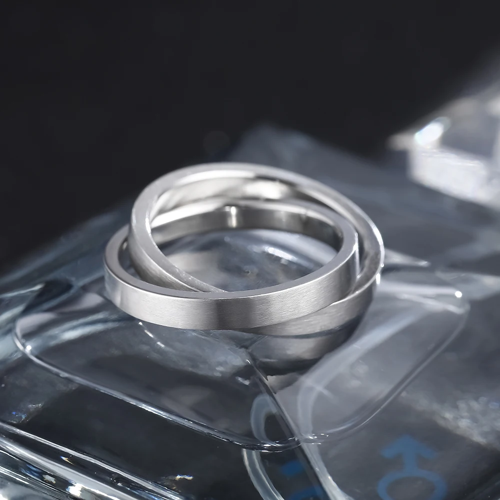 6mm Vintage 316L Stainless Steel Ring for Men And Women Never Fade