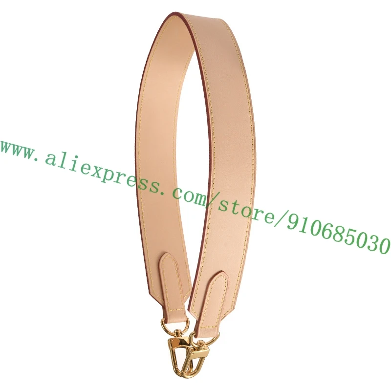 Vegetable Tanned Calf Leather 4cm Wide Shoulder Strap For Designer Women Handbag Lady Brand Shoulder Bag Parts Replacement