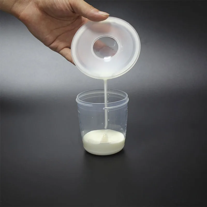 2pcs Silica Gel Collection Cover Baby BreastfeedingMilk Collectors Soft Postpartum Nipple Suction Container Reusable Nursing Pad