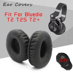 Bluetooth Earpads Substituição, Espuma De Esponja De Couro PU, Headset Ear Pad, Fone de ouvido para Bluedio T2, T2S, T2 Plus