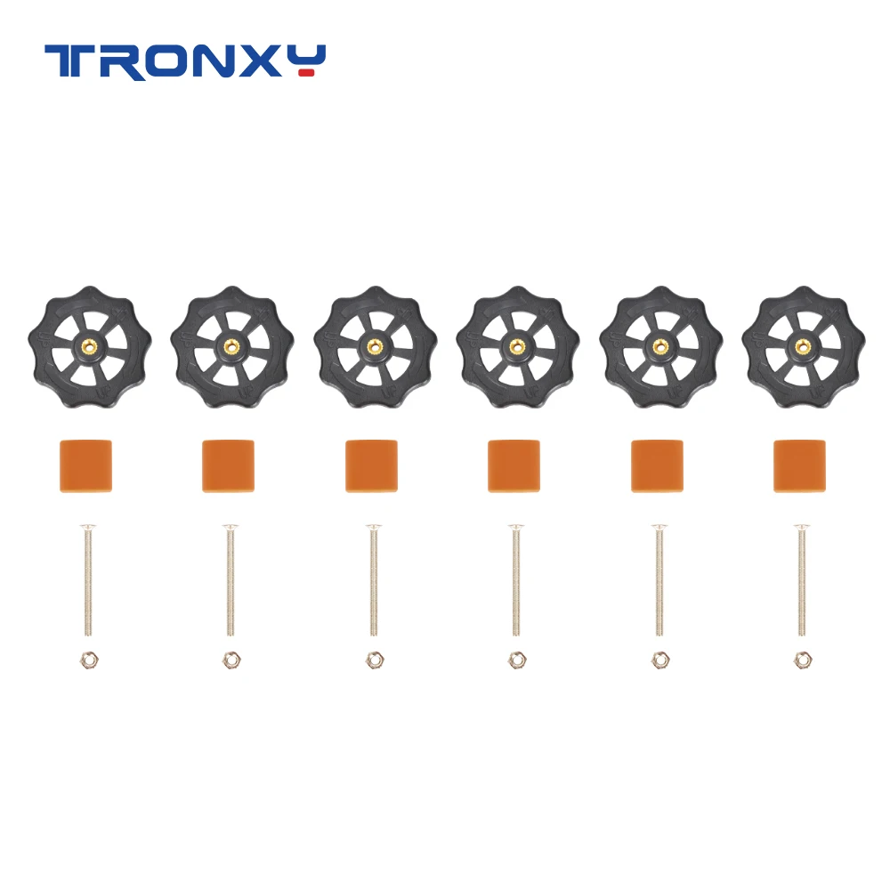 Tronxy High Temperature Silicone Solid Spacer M3 Hand Twist Leveling Nuts Hot Bed Leveling Column 3D Printer Parts