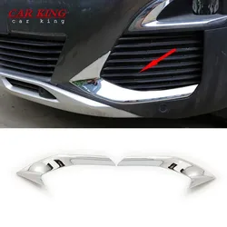 For Peugeot 3008 GT 5008 2017-2020 ABS Chrome Front Fog Light Lamp Mirror Polish Decoration covers Trim Car Styling Accessories